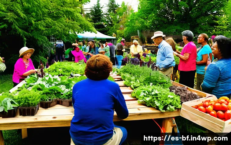 커뮤니티 가든 디자인 아이디어 - **Community Harvest Festival in a Vibrant Urban Garden**
    A bustling, joyful scene within a vibra...